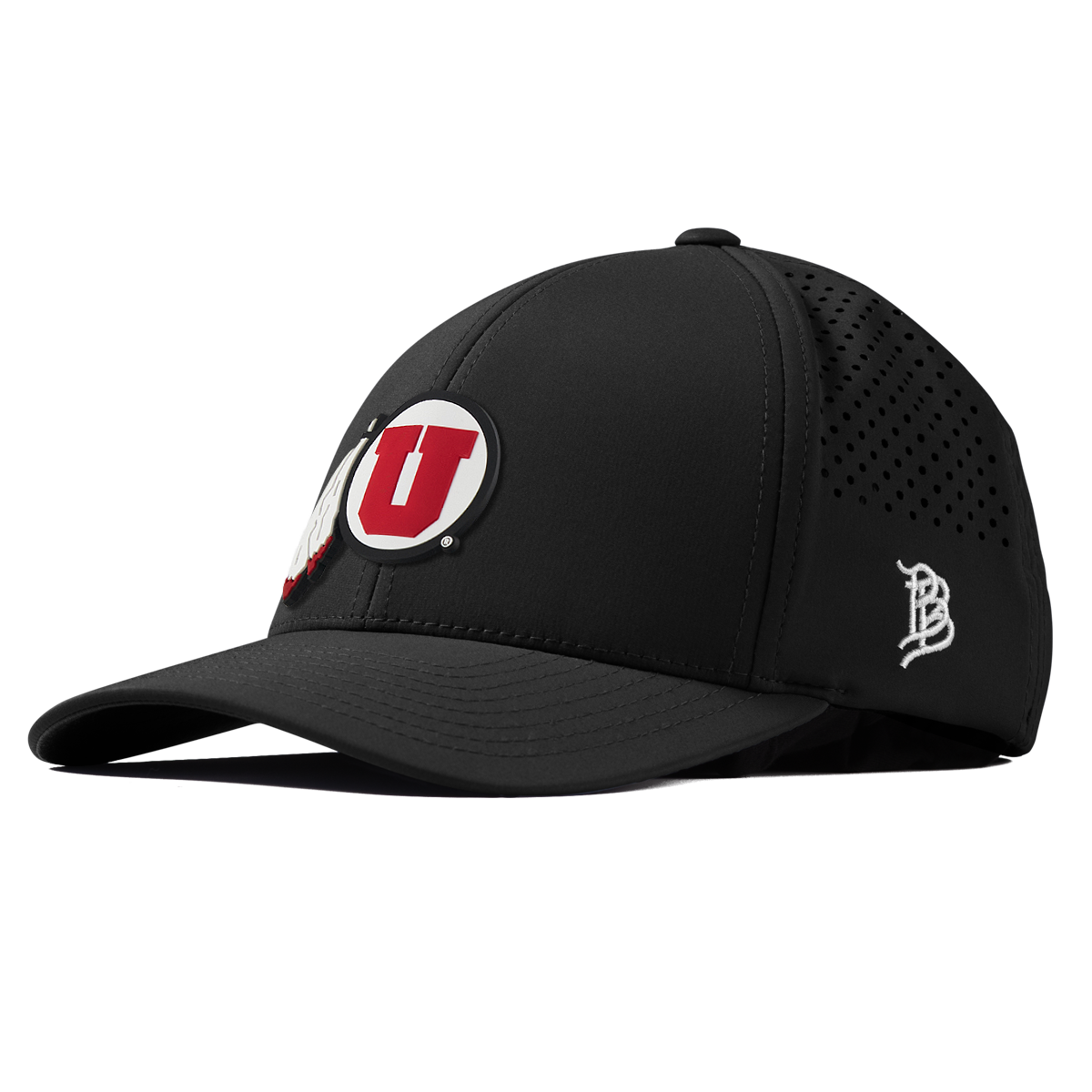 University of Utah "Team Logo" Curved Performance Black