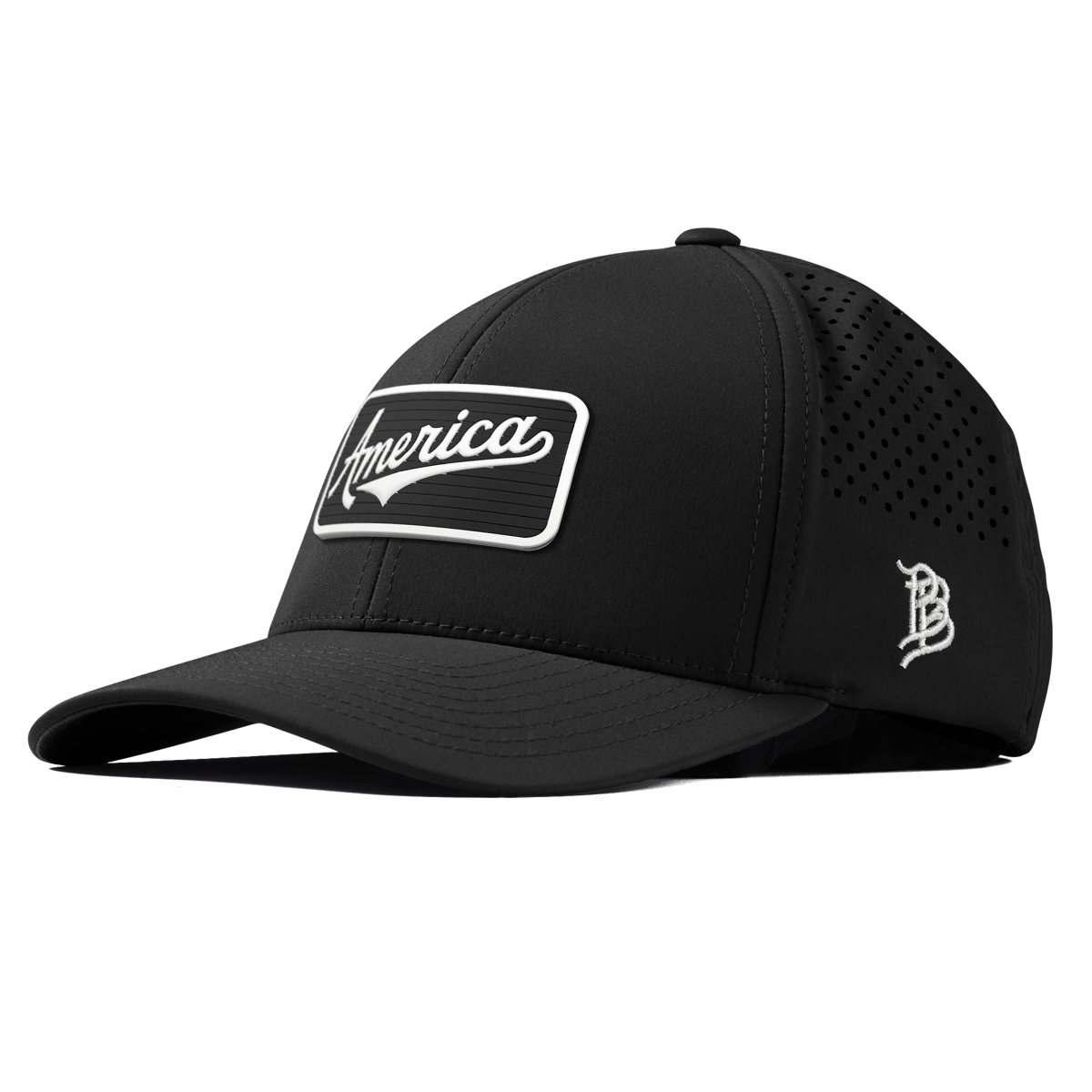 Vintage America Badge Curved Performance Black