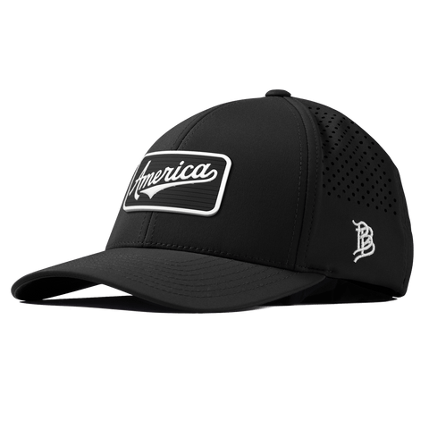 Vintage America Badge Curved Performance Black