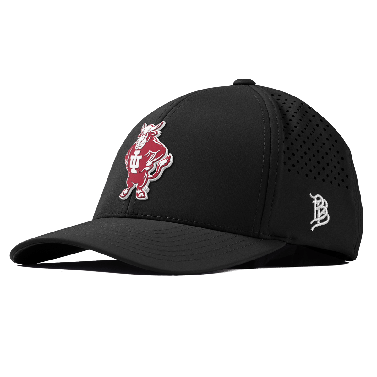 Indiana University "Vintage Bison" Curved Performance Black