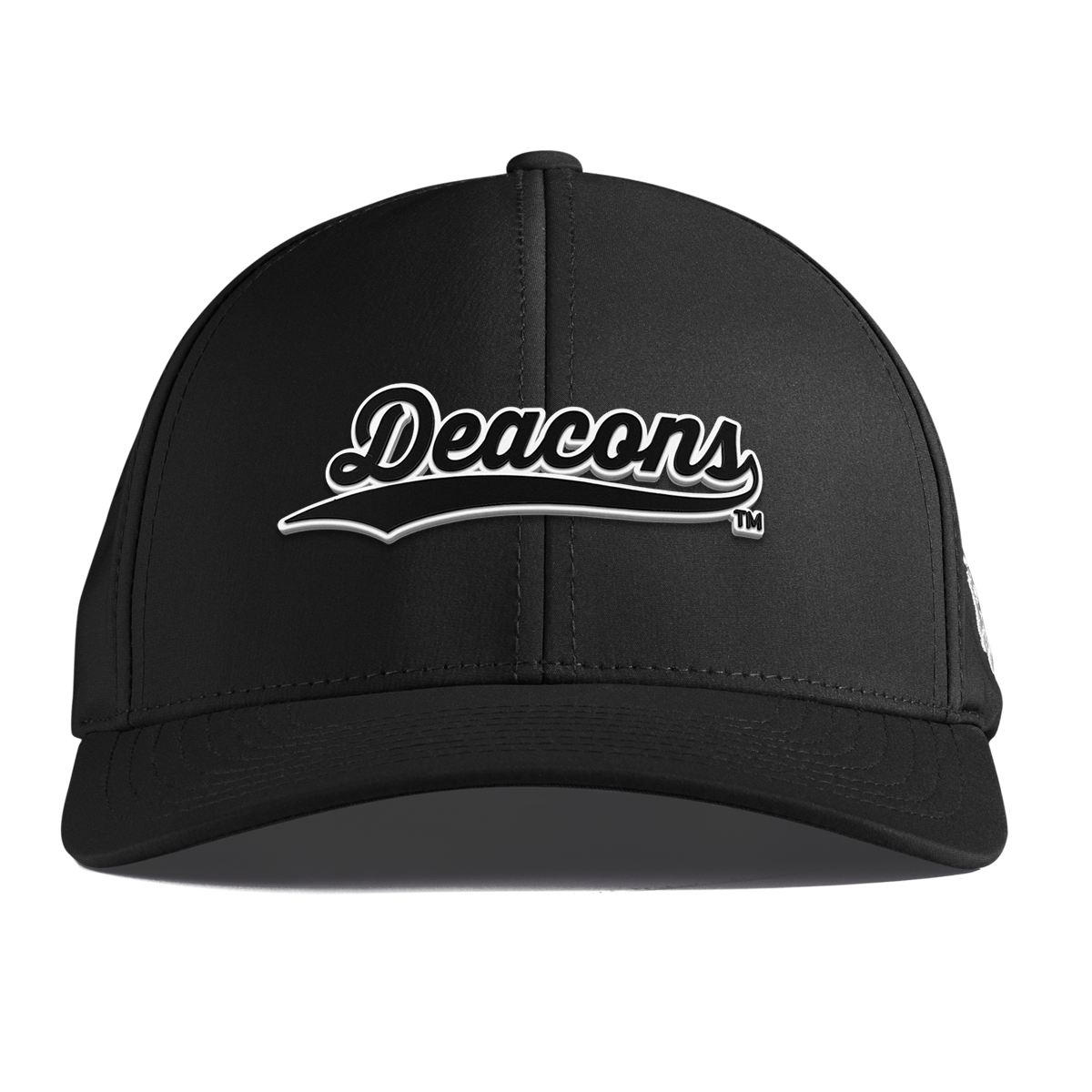 Wake Forest University "Vintage Deacons Script" Curved Performance Black Vintage