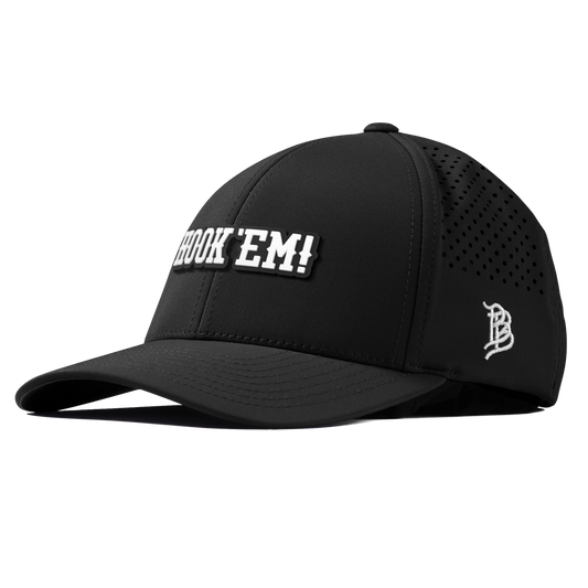 University of Texas "Vintage Hook'Em Horns" Curved Performance Black