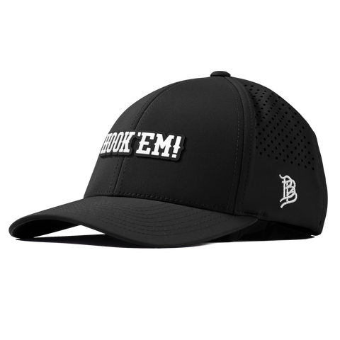 University of Texas "Vintage Hook'Em Horns" Curved Performance Black