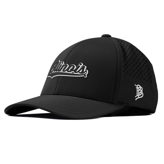 University of Illinois "Vintage Illinois Script" Curved Performance Black