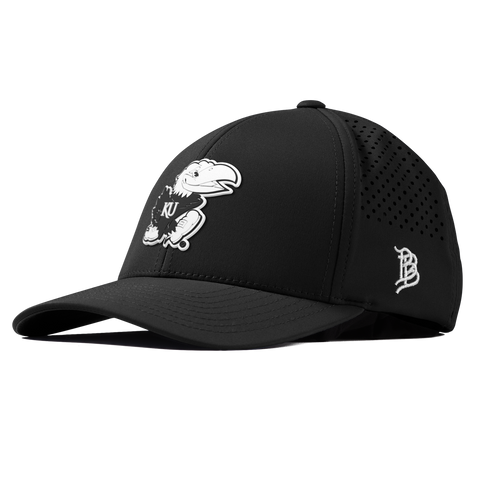 University of Kansas "Vintage Jayhawk" Curved Performance Black