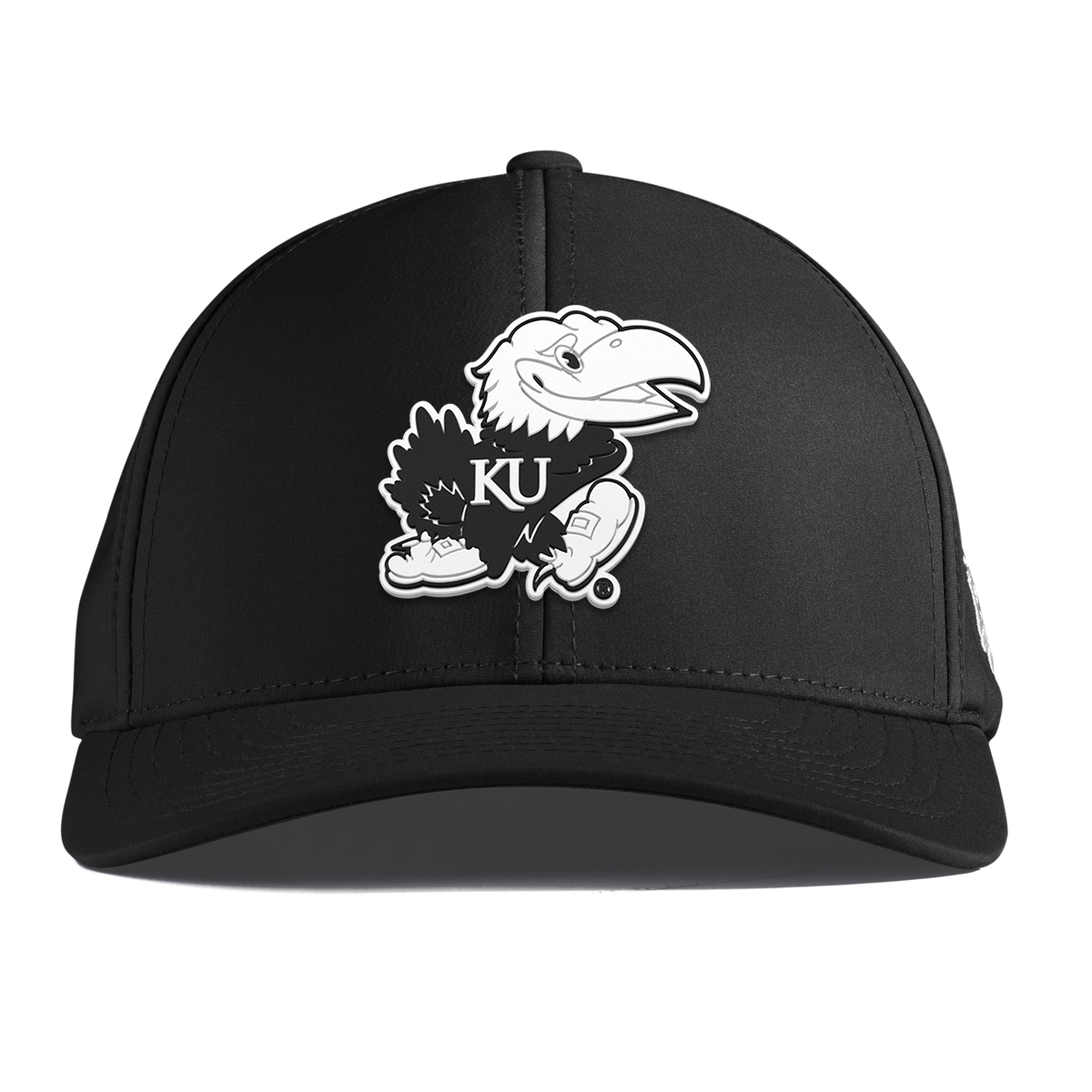 University of Kansas "Vintage Jayhawk" Curved Performance Black