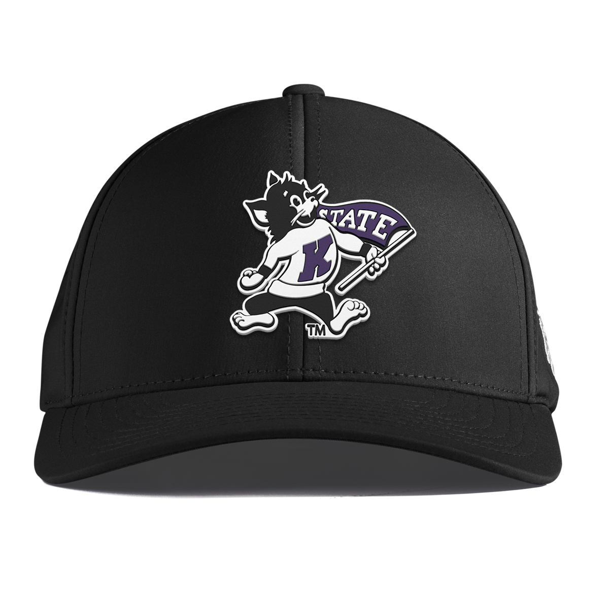 Kansas State University "Vintage Kansas State Wildcat" Curved Performance Black