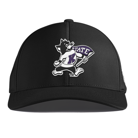 Kansas State University "Vintage Kansas State Wildcat" Curved Performance Black