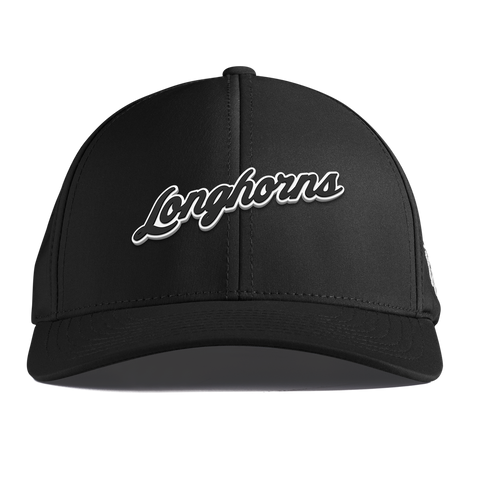 University of Texas "Vintage Texas Longhorn Script" Curved Performance Black