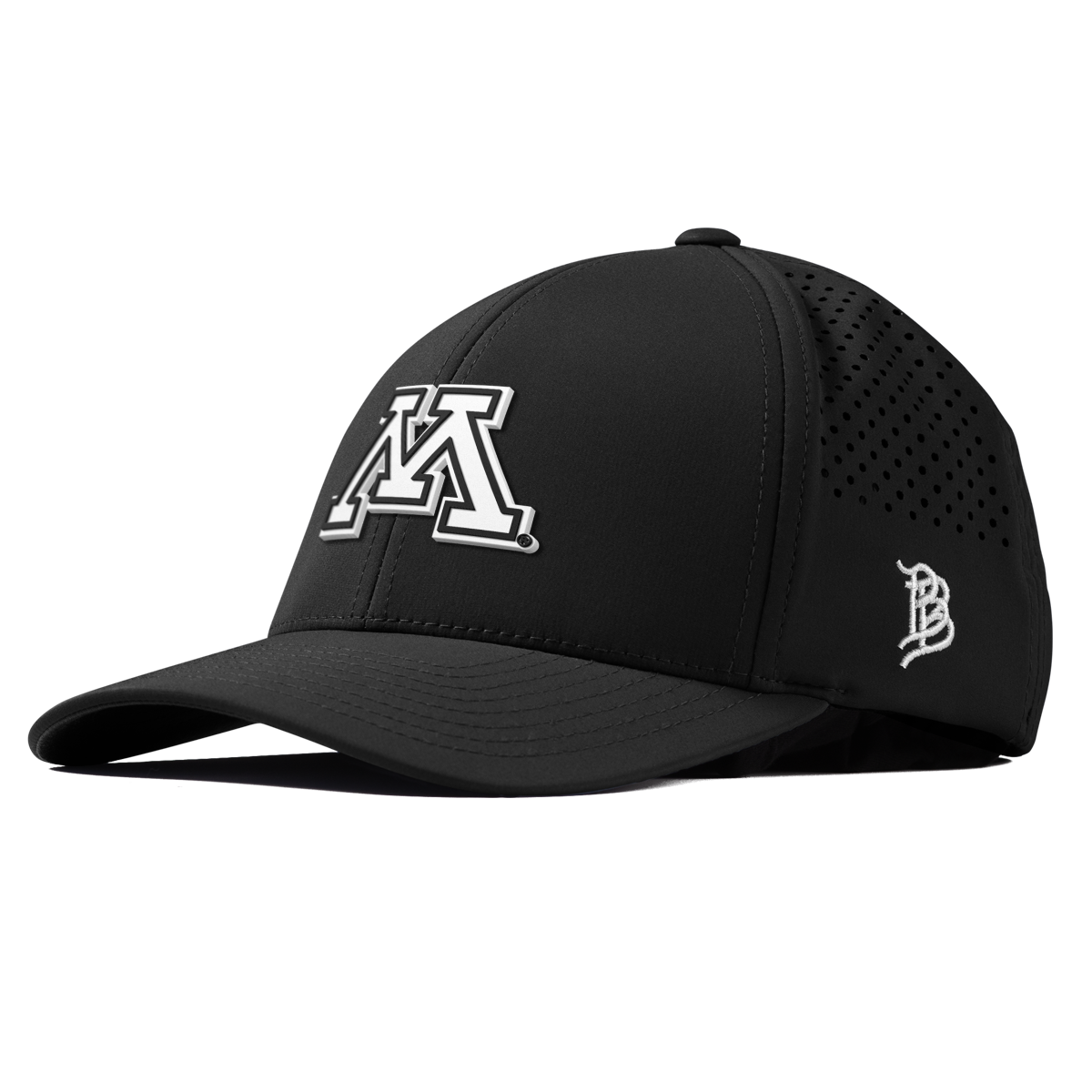 University of Minnesota "Vintage Minnesota Team Logo" Curved Performance Black