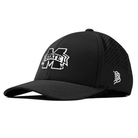 Mississippi State University "Vintage Miss State Team Logo" Curved Performance Black Vintage