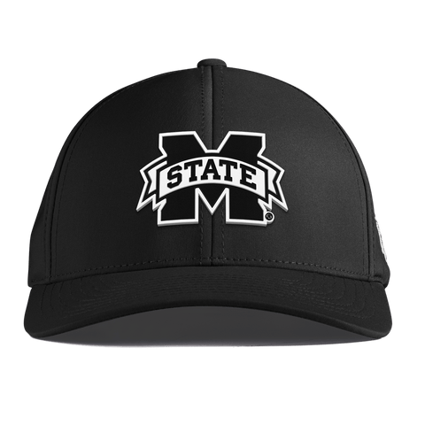 Mississippi State University "Vintage Miss State Team Logo" Curved Performance Black Vintage