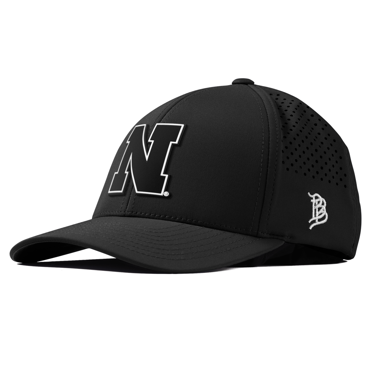 University of Nebraska "Vintage Nebraska Team Logo" Curved Performance Black 