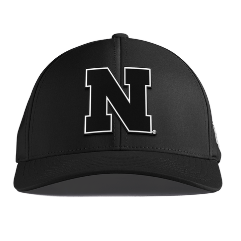 University of Nebraska "Vintage Nebraska Team Logo" Curved Performance Black 