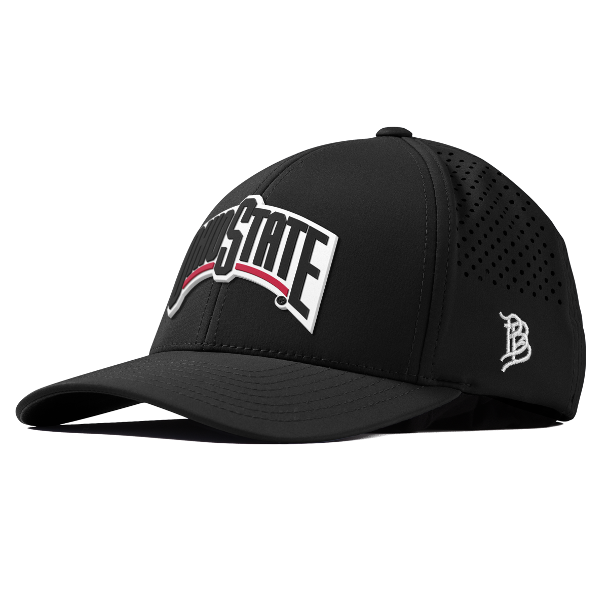 Ohio State University "Vintage Ohio State Block" Curved Performance Black