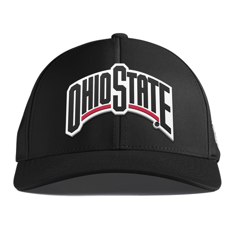 Ohio State University "Vintage Ohio State Block" Curved Performance Black