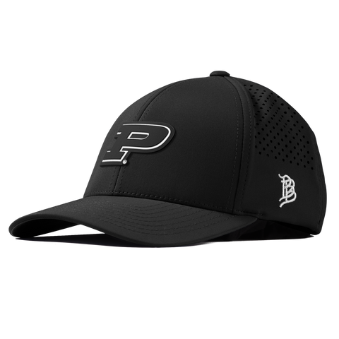 Purdue University "Vintage Purdue Team Logo" Curved Performance Black