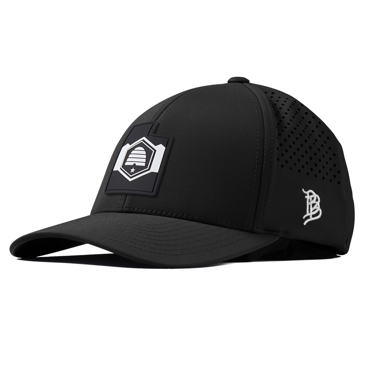 Utah Vintage Curved Performance Black