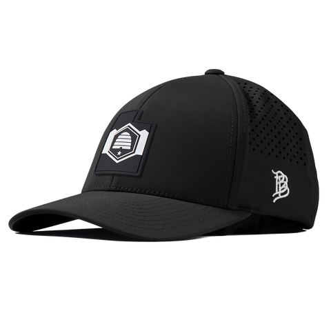 Utah Vintage Curved Performance Black