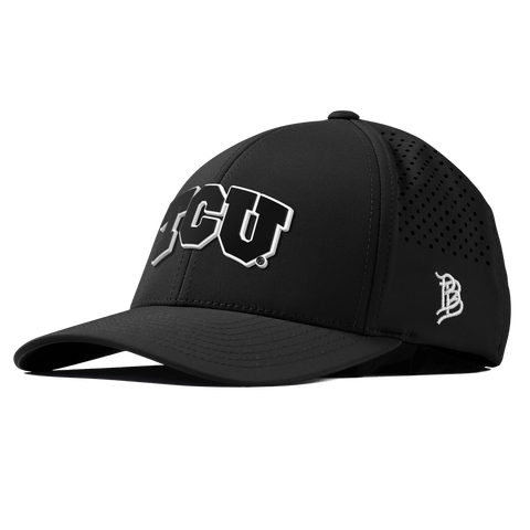 Texas Christian University "Vintage TCU Block" Curved Performance Black Vintage