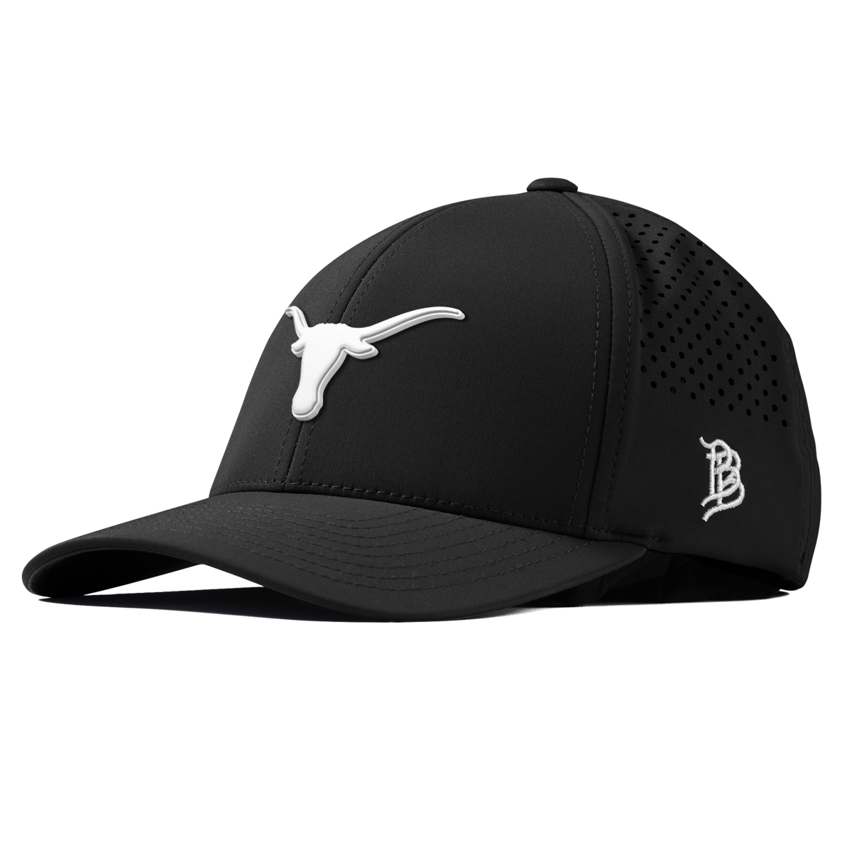 University of Texas "Vintage Texas Longhorn" Curved Performance Black