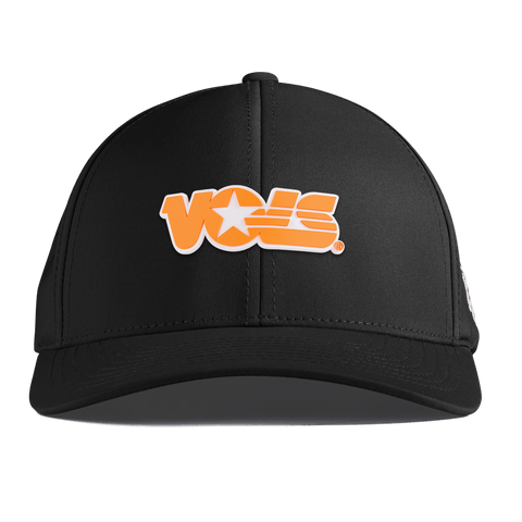 University of Tennessee "Tennessee Vols Block" Curved Performance Black