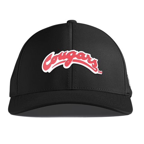 Washington State University "Washington State Cougars Script" Curved Performance Black