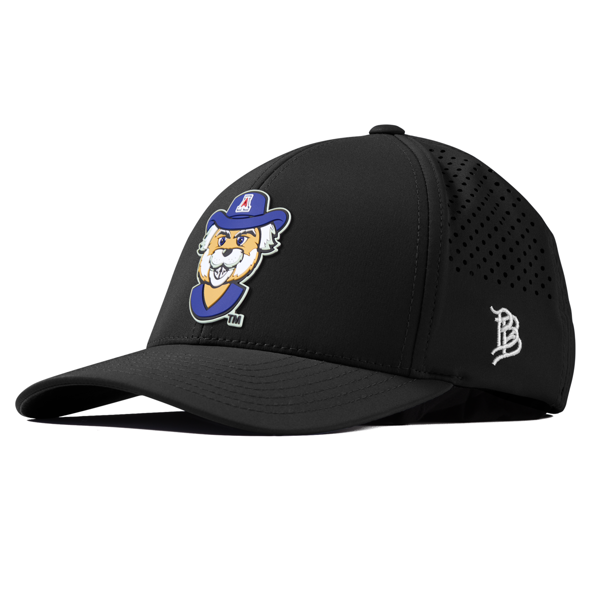 University of Arizona "Wilbur The Wildcat" Curved Performance Black