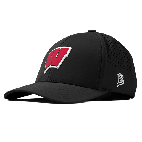 University of Wisconsin "Wisconsin Team Logo" Curved Performance Black