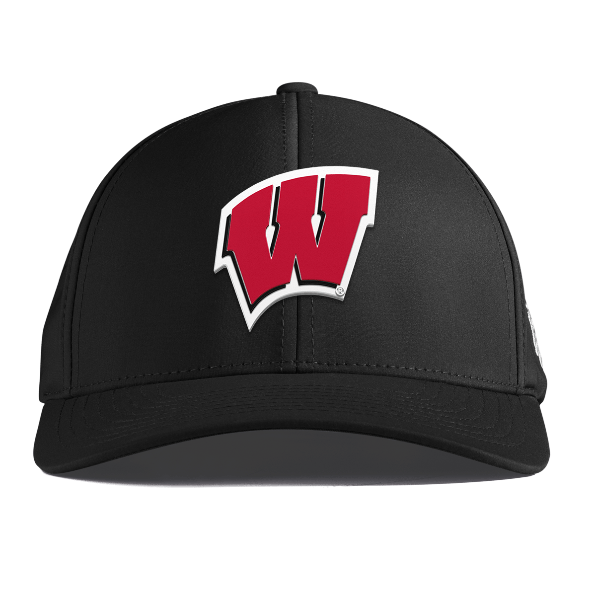 University of Wisconsin "Wisconsin Team Logo" Curved Performance Black