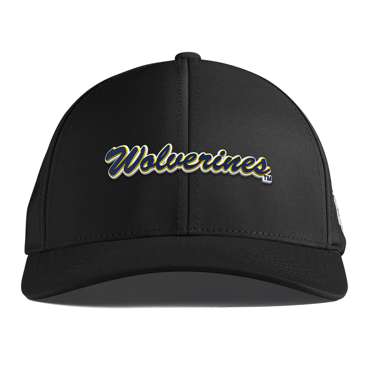 University of Michigan "Wolverines Script" Curved Performance Black
