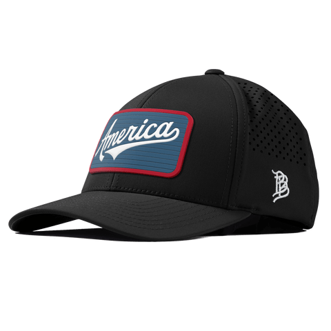 XL USA America Badge Curved Performance Black