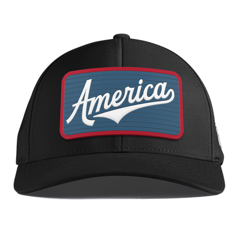 XL USA America Badge Curved Performance Black