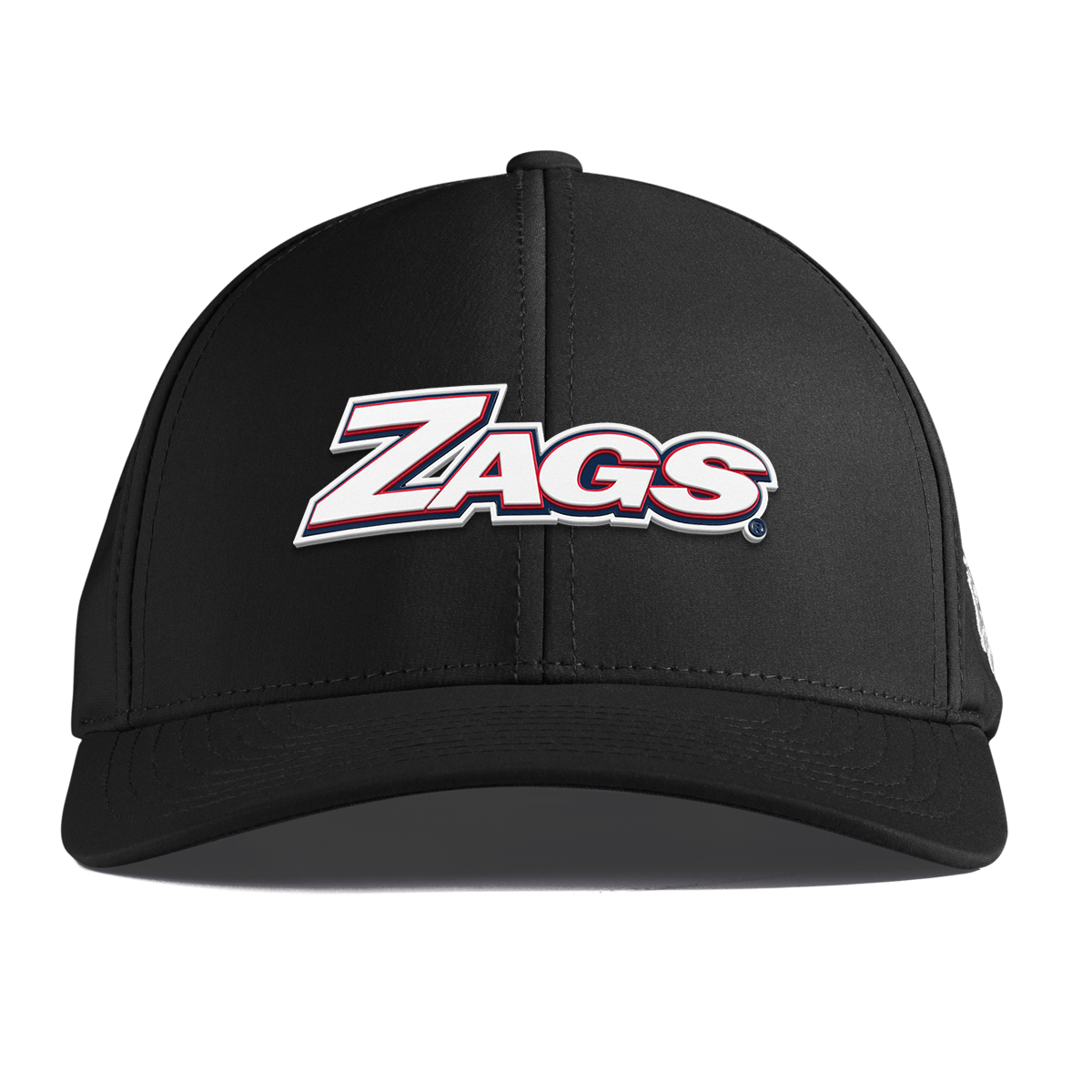 Gonzaga University "Zags Block" Curved Performance Black