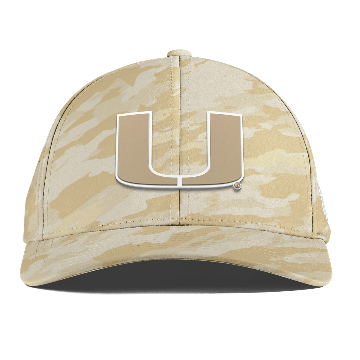 University of Miami "Miami Desert Camo Series" Curved Performance Desert Camo