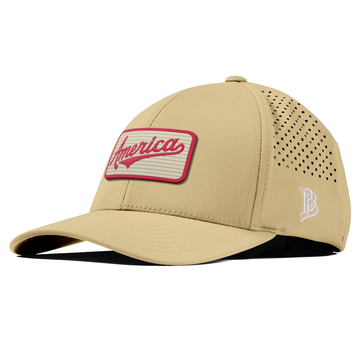 America Badge Curved Performance Desert