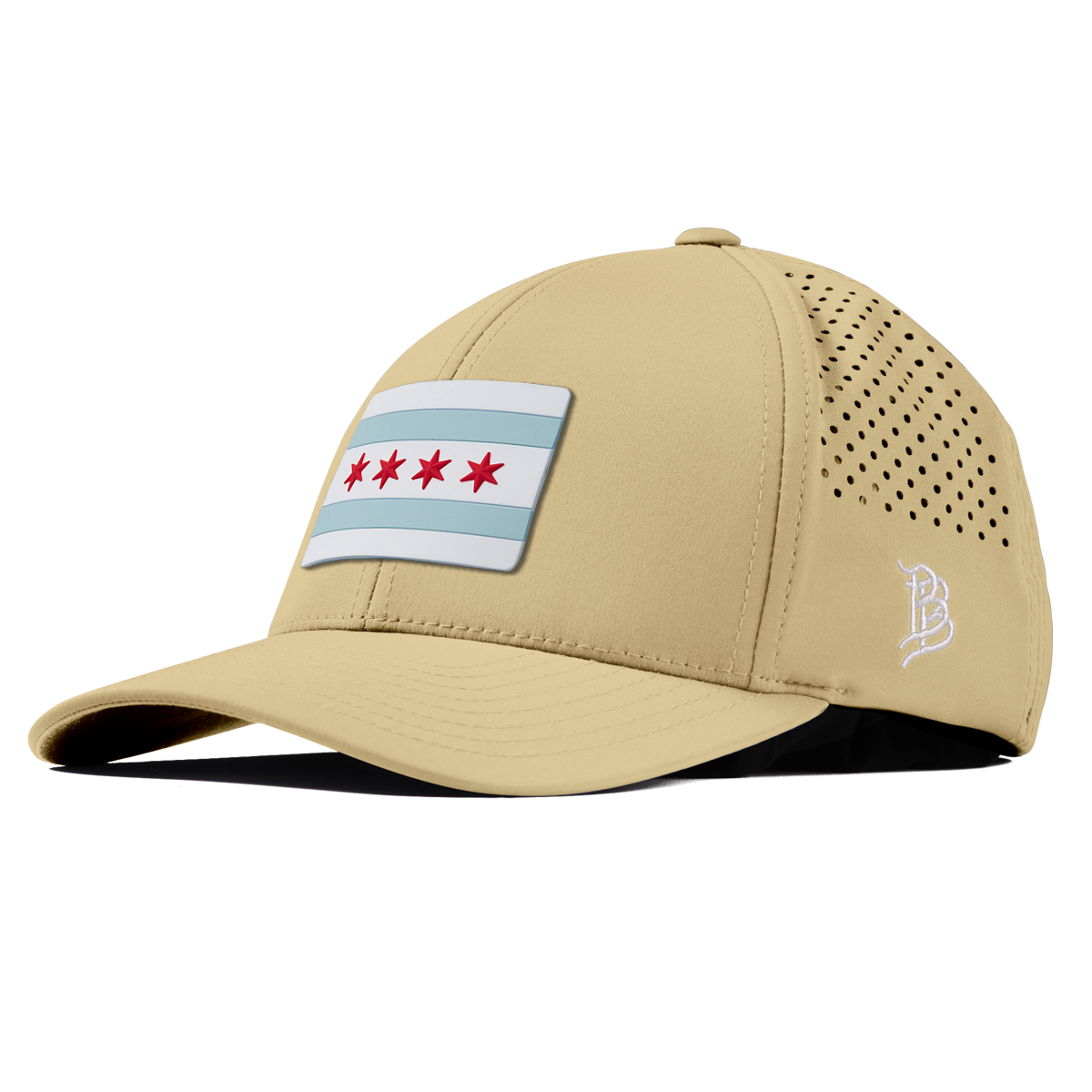 Chicago Flag Curved Performance Desert