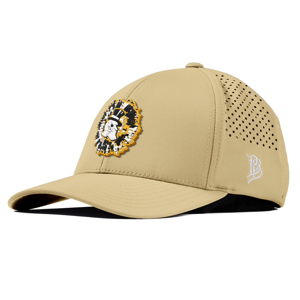 Wake Forest University "Deacons Tie Dye" Curved Performance Desert