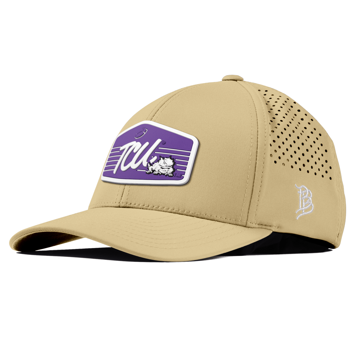 Texas Christian University "Horned Frogs Football" Curved Performance Desert