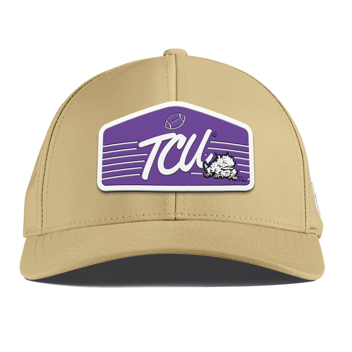 Texas Christian University "Horned Frogs Football" Curved Performance Desert