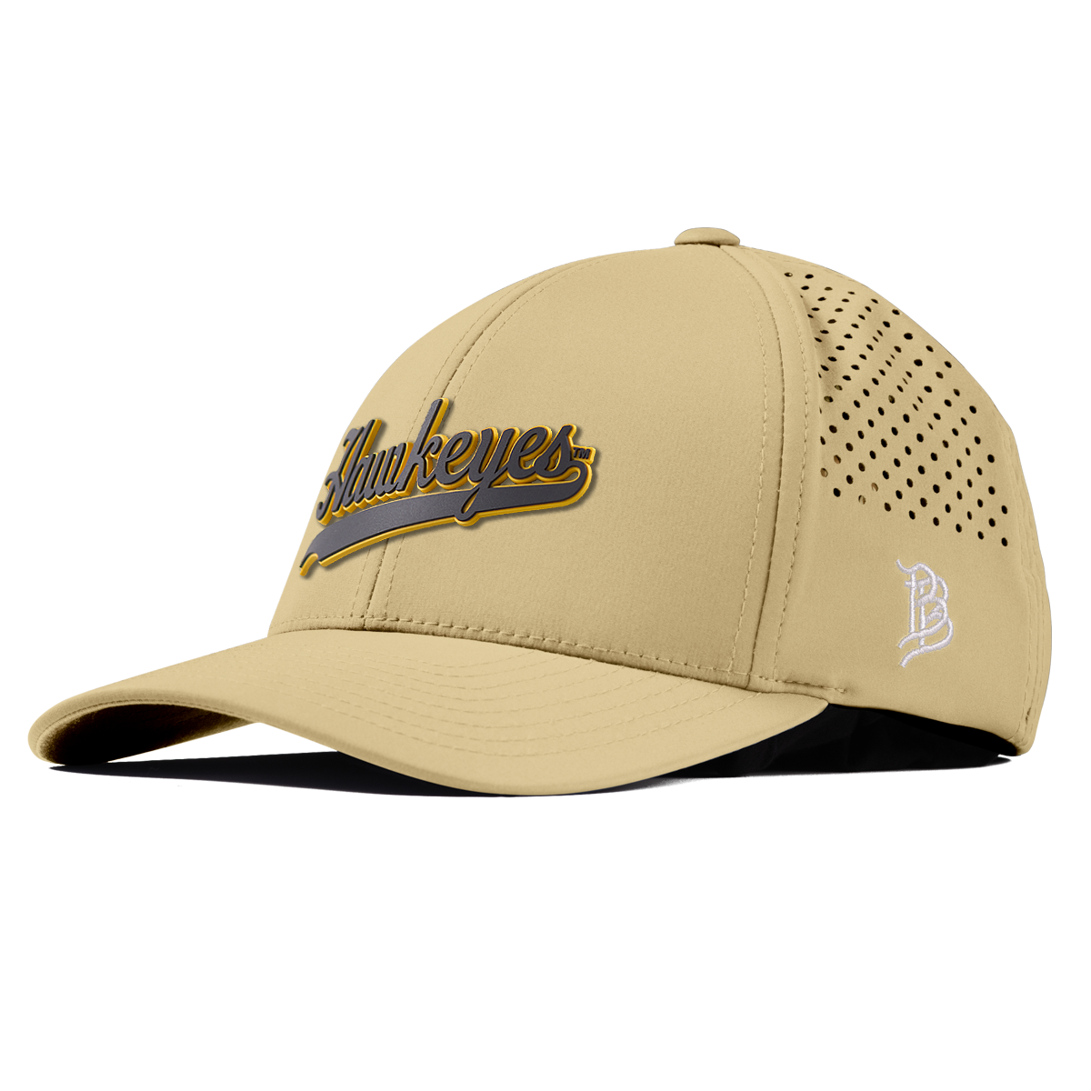 University of Iowa "Iowa Hawkeyes Script" Curved Performance Deser
