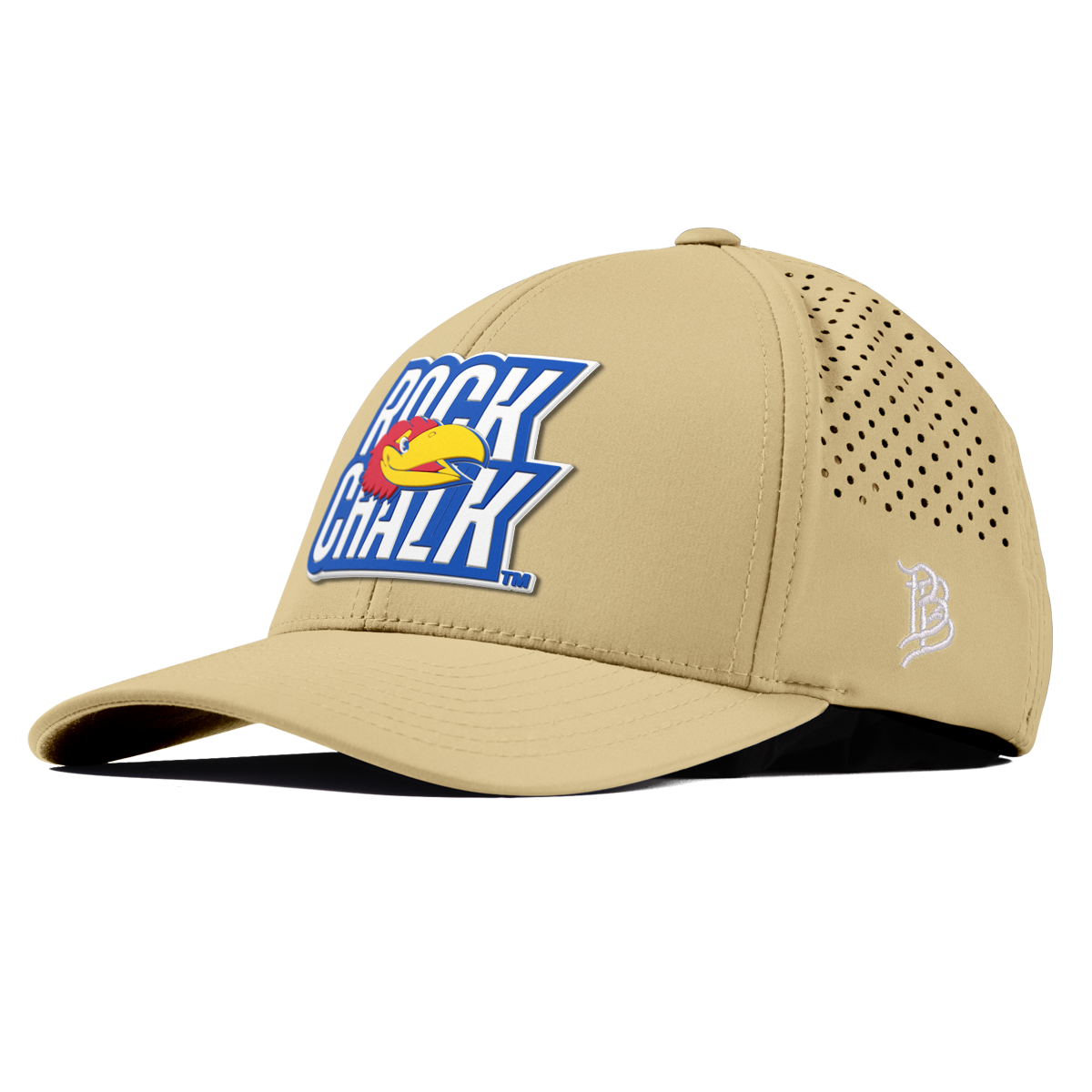 University of Kansas "Kansas Rock Chalk Block" Curved Performance Desert