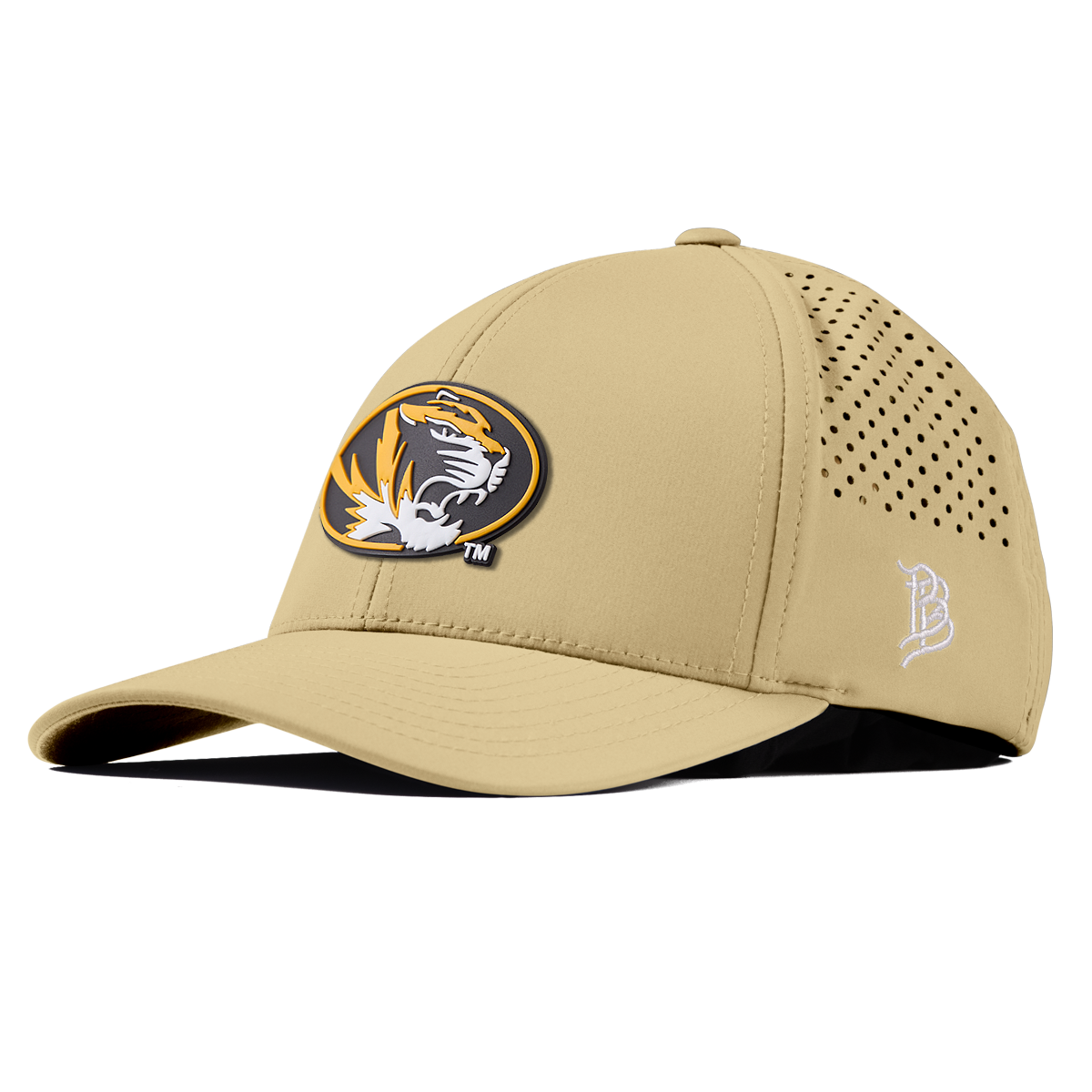 University of Missouri "Missouri Tigers Badge" Curved Performance Desert