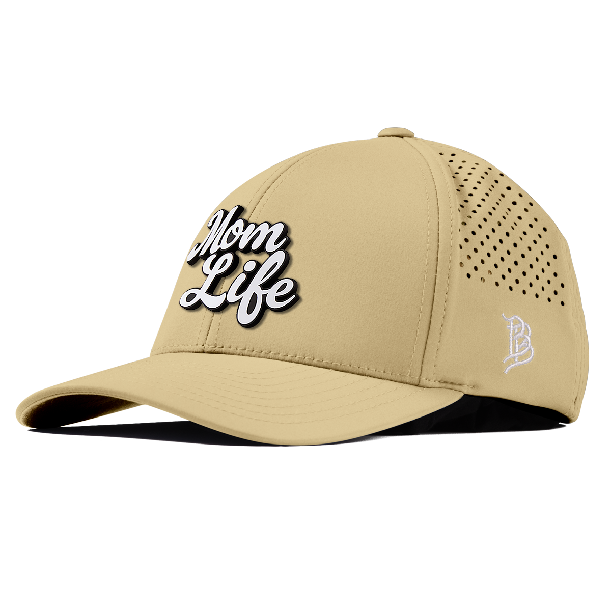 Mom Life Script Curved Performance Desert