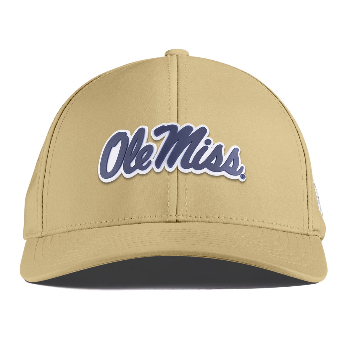 University of Mississippi "Ole Miss Navy Script" Curved Performance Desert