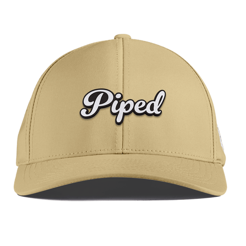 Piped Script Curved Performance Desert