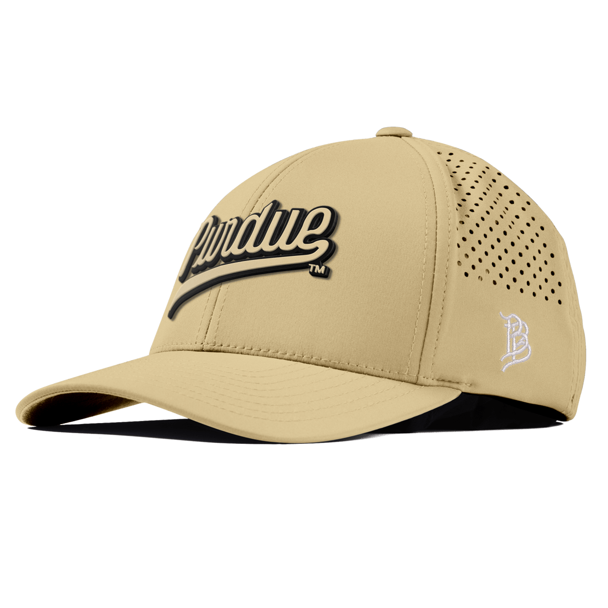 Purdue University "Purdue Script Gold" Curved Performance Desert