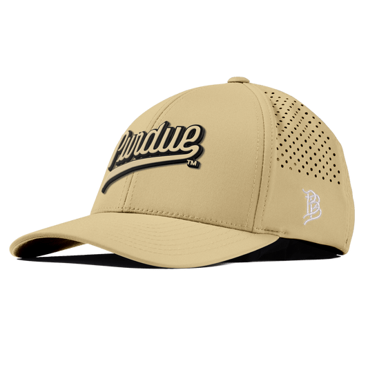 Purdue University "Purdue Script Gold" Curved Performance Desert