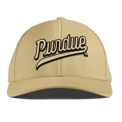 Purdue University "Purdue Script Gold" Curved Performance Desert