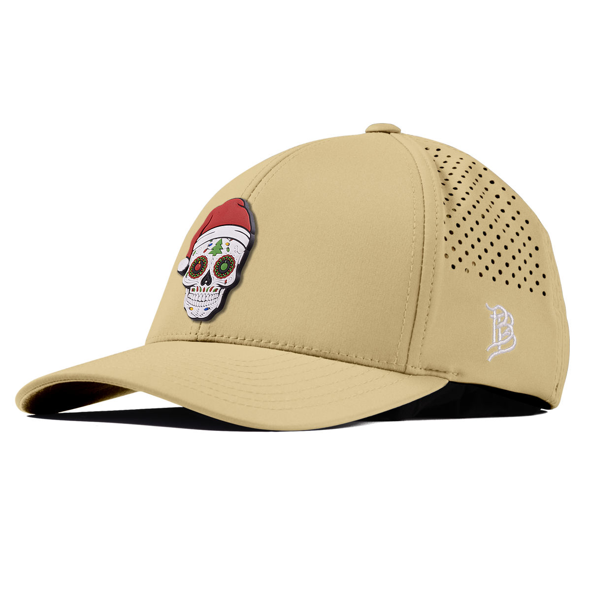 Santa Skull PVC Curved Performance Desert